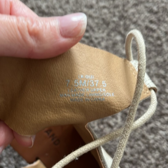 Lucky Brand Ghillie Lace Up Wedge Sandals - Picture 12 of 13